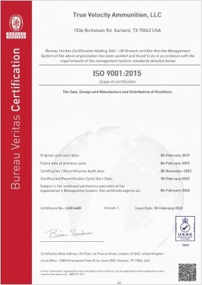 ISO 9001 Certificate